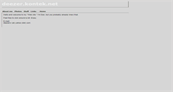 Desktop Screenshot of deezer.kontek.net